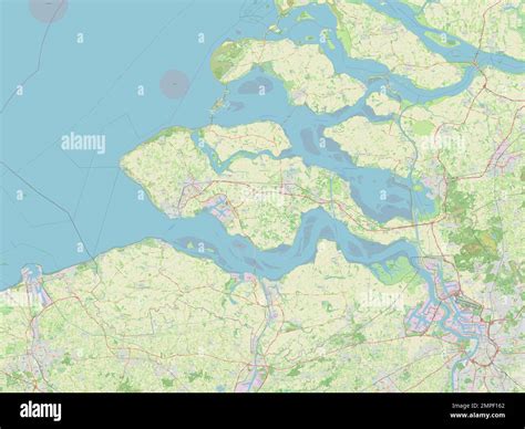 Zeeland Province Of Netherlands Open Street Map Stock Photo Alamy