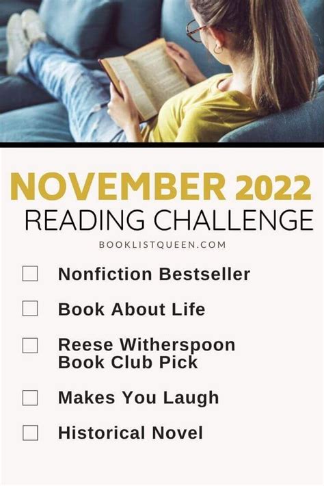 Booklist Queen November 2022 Reading Challenge Looking For The