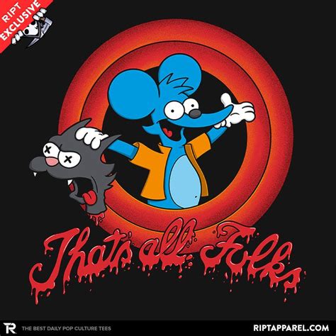 That S All Folks T Shirt The Shirt List Simpsons Art Simpsons