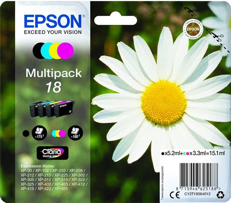 Epson Orginal 18 Tinte Gänseblümchen XP 305 XP 402 XP 215 XP 312 XP