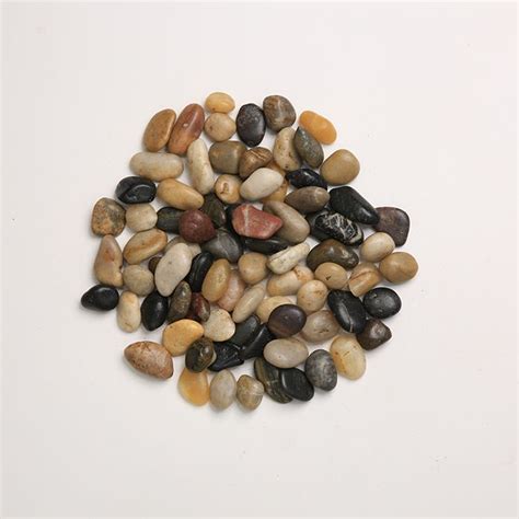 Polished Mixed Color Pebble Asaka Stone