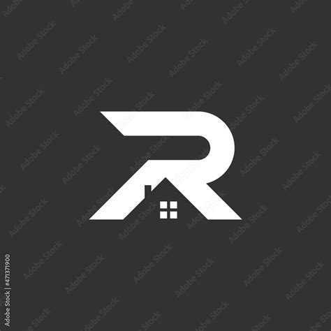 Real estate logo letter R logo design vector Stock Vector | Adobe Stock