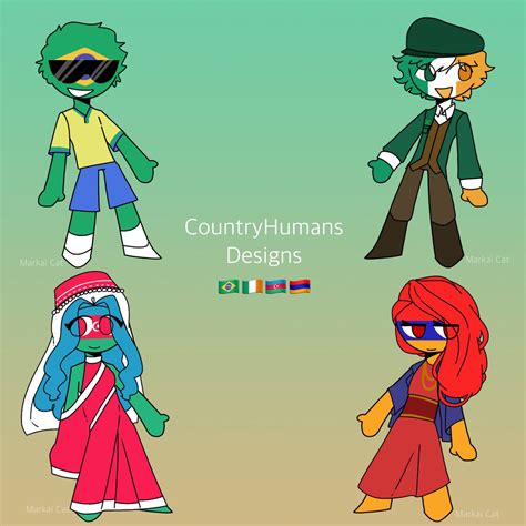 Markai Cat On Twitter Countryhumans Designs Pt 8 By Art Requests