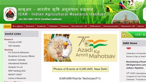 Icar Iari Recruitment जेआरएफ एसआरएफ सहित कई पदों पर वैकेंसी 21 अप्रैल को होगा वॉक इन