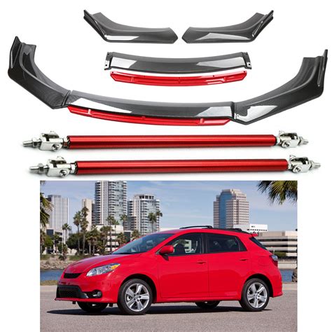 For Toyota Matrix Front Bumper Lips Splitter Spoiler Body Kit Carbon Fiber Rods Ebay