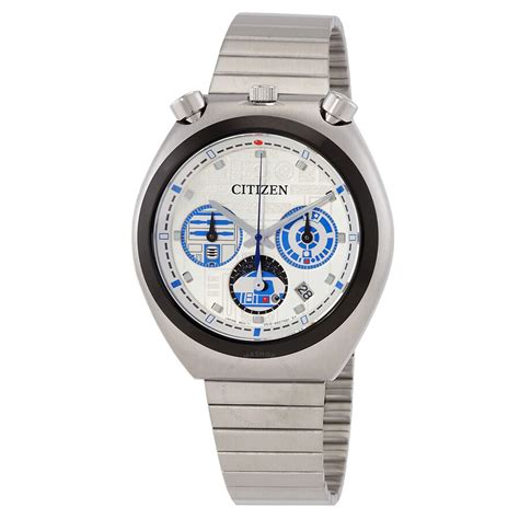 Citizen R2 D2 Star Wars Chronograph Quartz Silver Dial Unisex Watch