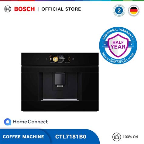 Bosch CTL7181B0 Built In Fully Automatic Coffee Machine Seri 8 Black