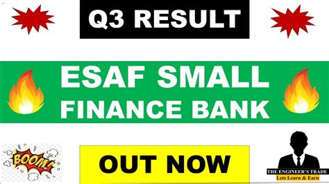 Esaf Small Finance Bank Q Results Esaf Small Finance Bank