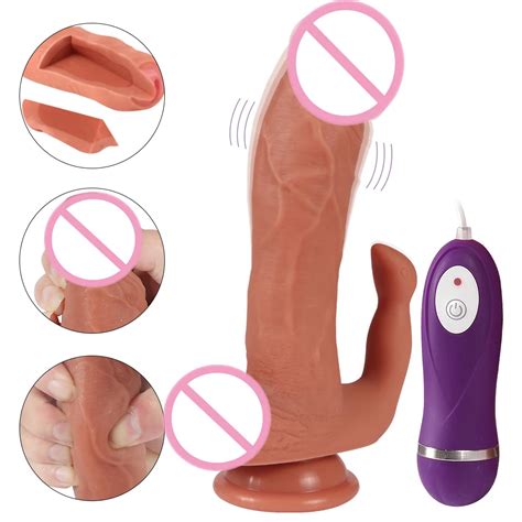 Vibrador Realista De Silicone Super Macio P Nis Sensa O De Pele P Nis