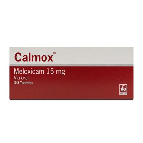 CALMOX 15 MG X 10 TAB FARMAREBAJAS