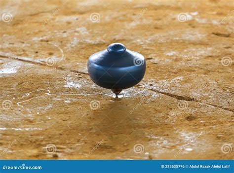 Traditional Game Called Gasing Or Tops Spinning Stock Photo Image Of