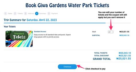 Giwa Gardens Ticket Prices - Giwa Gardens Water Park