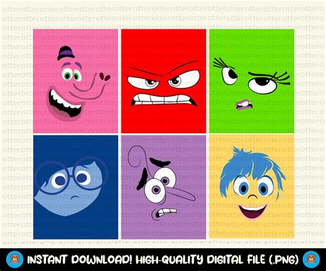 Inside Out Characters Svg Inside Out Png Inside Out Svg Etsy UK