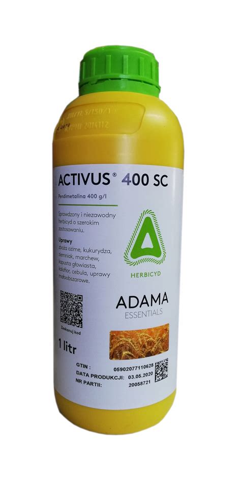 ACTIVUS 400SC 1L CHWASTY W ZBOŻACH WARZYWACH STOMP Activus1 Cena