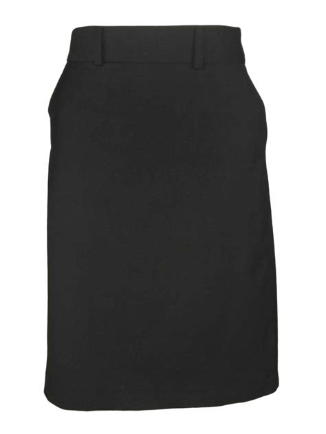 A Line Custom Skirt Black Wool Blend Uniform Edit