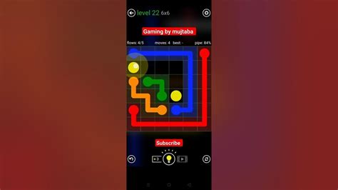 Flow Free Puzzle Game Level 226×6 Complete 💯 By Mujtaba Gaming Gaming By Mujtaba