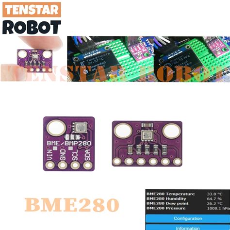 Bme280 โมดูลเซนเซอร์วัดอุณหภูมิความชื้นดิจิทัล 3 3v 5v I2c Spi 1 8 5v Bme280 Shopee Thailand