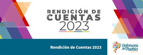 Rendición De Cuentas 2023 Defensoría Del Pueblo