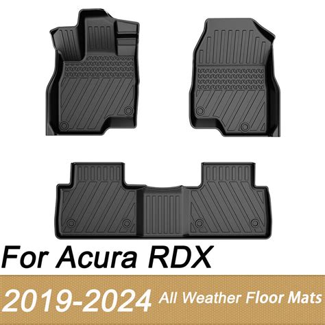 3D Car Liners Mats All Weather TPE Rubber Car Floor Mats For Acura RDX