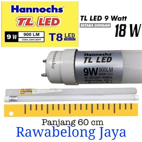 Jual Hannochs Lampu Tl T Led Hannochs Watt Model Neon Cahaya Putih