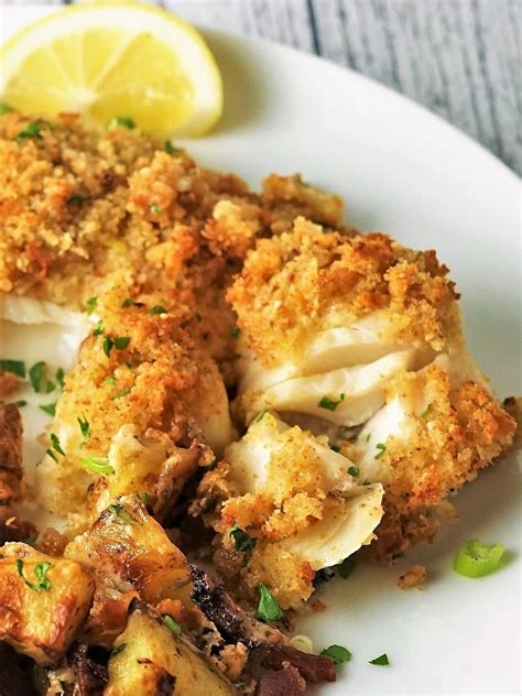 Crumbed Baked Fish With Parmesan Lemon And Garlic Recipes