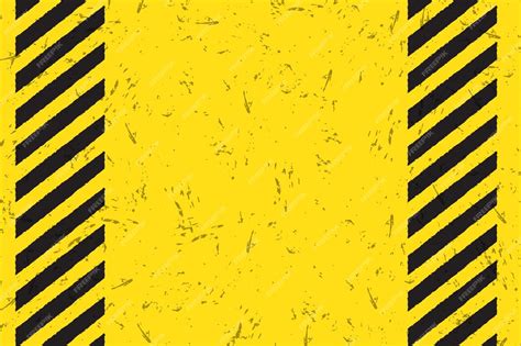 Premium Vector Caution Warning Grunge Style Yellow And Black Stripes