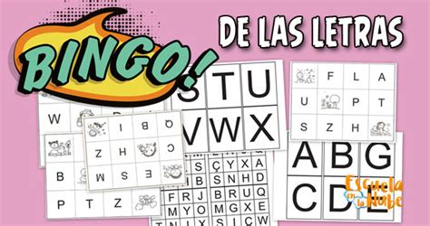 ᐅ Bingo de Letras para Imprimir Para Preescolar y Primaria