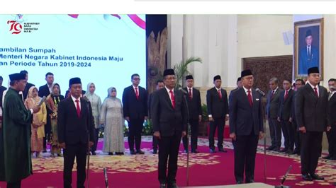 Usai Reshuffle Menteri Berikut Ini Susunan Kabinet Indonesia Maju