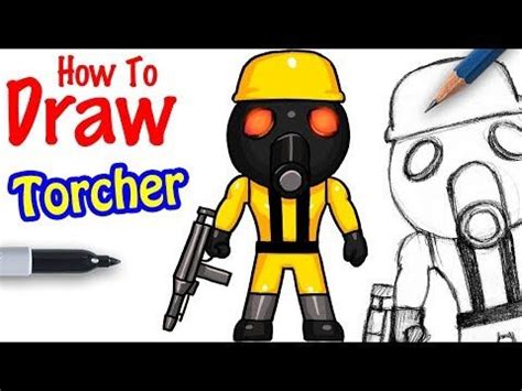 How To Draw Torcher Roblox Piggy Youtube Step By Step Drawing