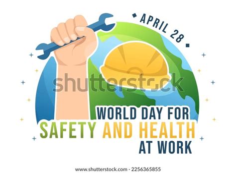 World Day Safety Health Work On Stock Vector Royalty Free 2256365855