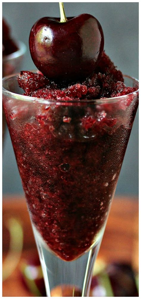 Black Cherry Granita This Sweet Treat Is Incredibly Easy To Make And