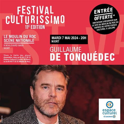 Festival Culturissimo Guillaume De Tonqu Dec Sortir Niort