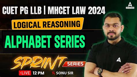 Cuet Pg Llb Mh Cet Llb Logical Reasoning Alphabet Series