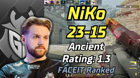 New Sens NiKo 23 15 Ancient FACEIT Ranked Apr 3 2024 Cs2