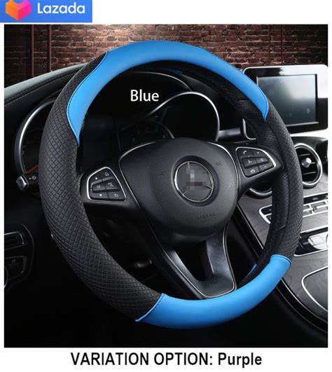 All Model Proton Cow Leather Steering Wheel Cover Penutup Stereng X