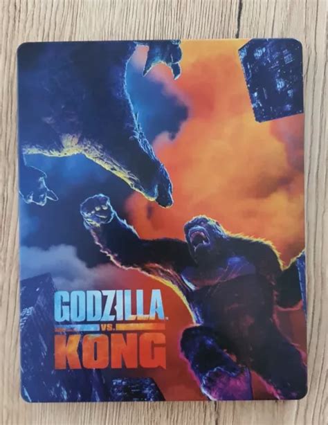 GODZILLA VS KONG Steelbook 4K Ultra HD Blu Ray 3D Blu Ray EUR 20