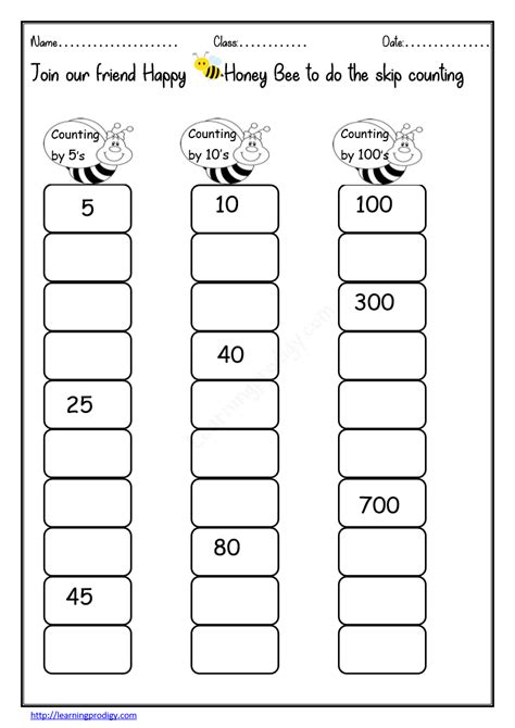 Skip Counting By And Worksheets