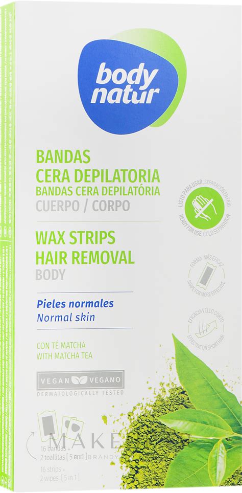 Body Natur Wax Strips For Body Normal Dry Skin Bandes De Cire Froide