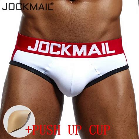 Jockmail Brand Pcs Bulge Enhancing Mens Underwear Briefs Gay Underwear Push Up Cup Enhancement