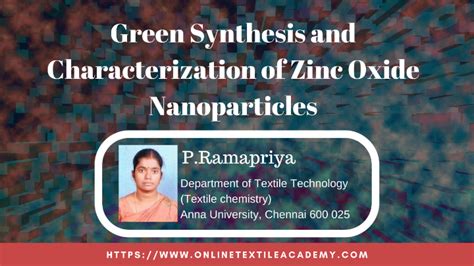 Green Synthesis And Characterization Of Zinc Oxide Nanoparticles