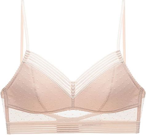 Kjing Frauen Bralette Spitze Niedriger Rücken Komfort Bh Spitze