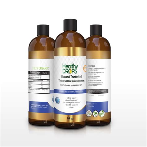 Liposomal Thunder God Vine Healthy Drops 16 Oz - Zen Earth