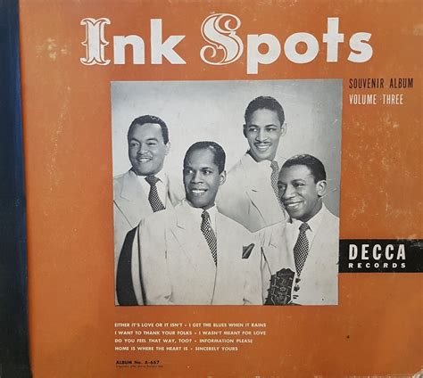 The Ink Spots Souvenir Album Volume Three Reviews Album Of The Year