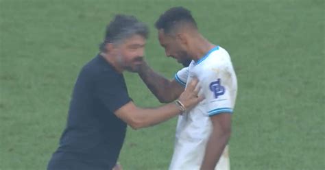 Om Gattuso Booste Ses Joueurs Apr S La Victoire Contre Le Havre Vid O