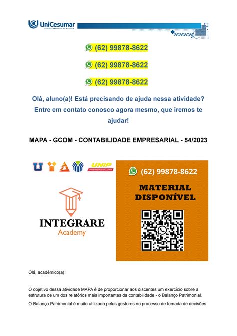 Mapa Gcom Contabilidade Empresarial