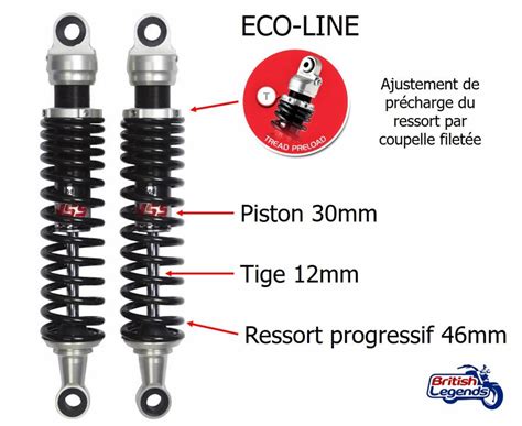 Amortisseurs YSS Eco Line Pour Motos Triumph