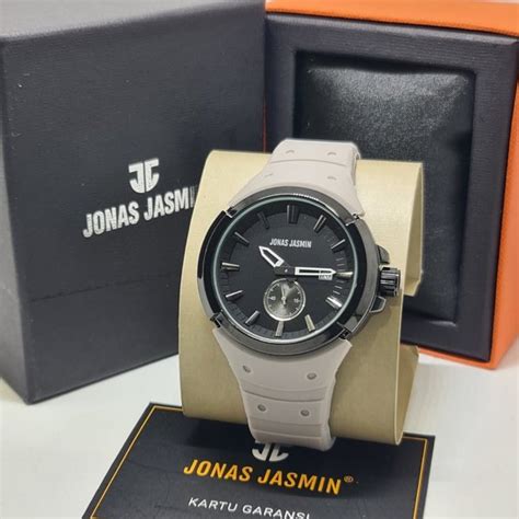 Jual Jam Tangan Pria Cowok Jonas Jasmin Original Analog Grey Bonia