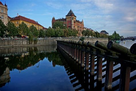 Czech Republic Prague Houses Rivers Fence Hd Wallpaper Rare Gallery