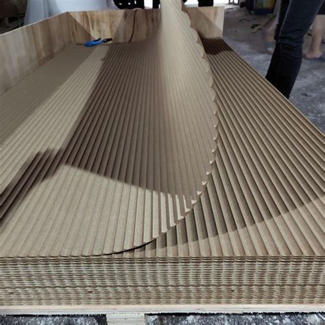 Factory made 3d mdf wall panel flexible mdf wall panel corrugated panel ...