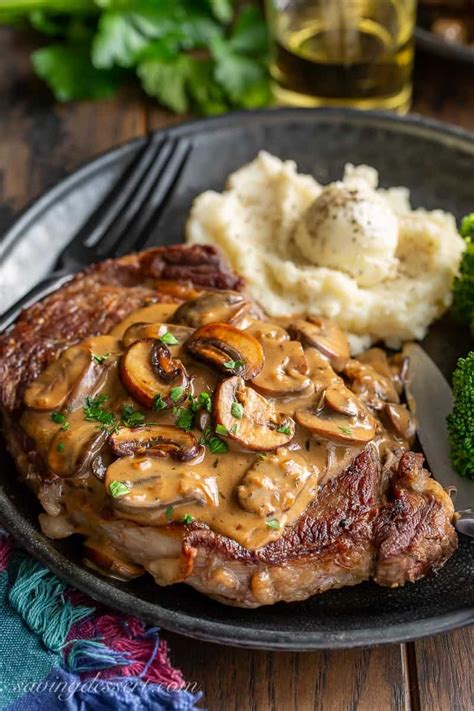 Mushroom Sauce for Steak - Saving Room for Dessert